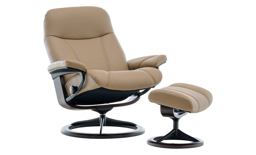 Stressless Consul Chair and Ottoman (Large)